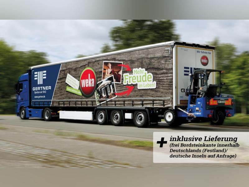 Weka Design-Massivholzsauna Cubilis Eck 3 GTF - inklusive Sauna-Leuchtenset, Lieferung und Montage