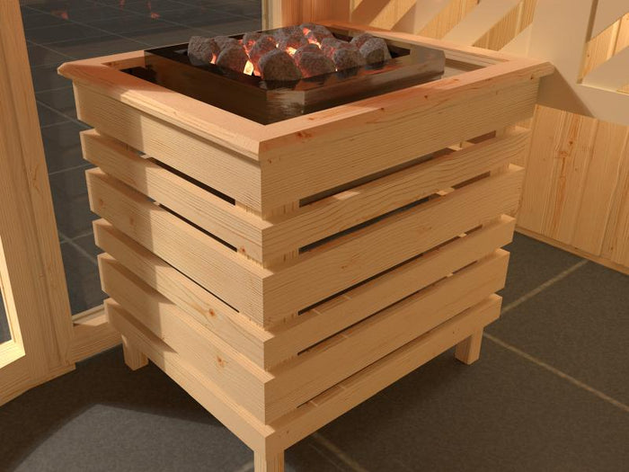 weka Design-Sauna 1 inkl. 7,5 kW BioS-Ofenset