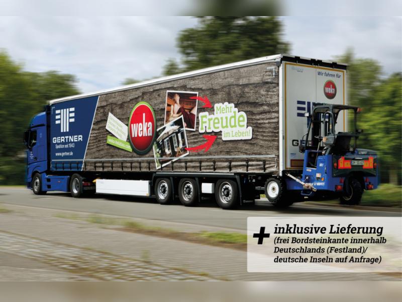 Weka Design-Sauna CUBILIS Gr. 3 Sparset mit 9 kW Ofen Kompakt integr. Steuerung, inkl. Leuchtenset,