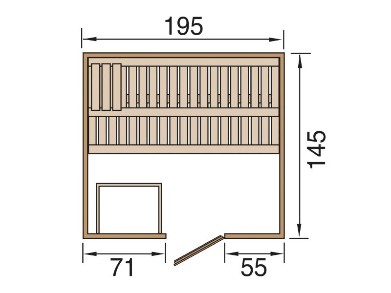 Weka Design-Sauna Kemi 3 GT