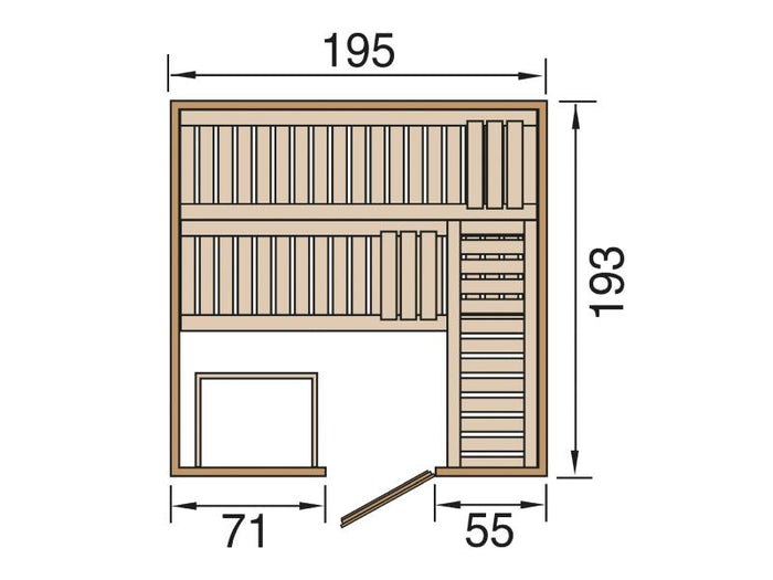 Weka Design-Sauna Kemi 4 GT