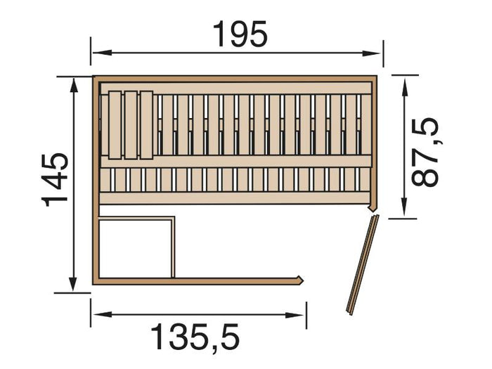 Weka Design-Sauna KEMI Eck GT