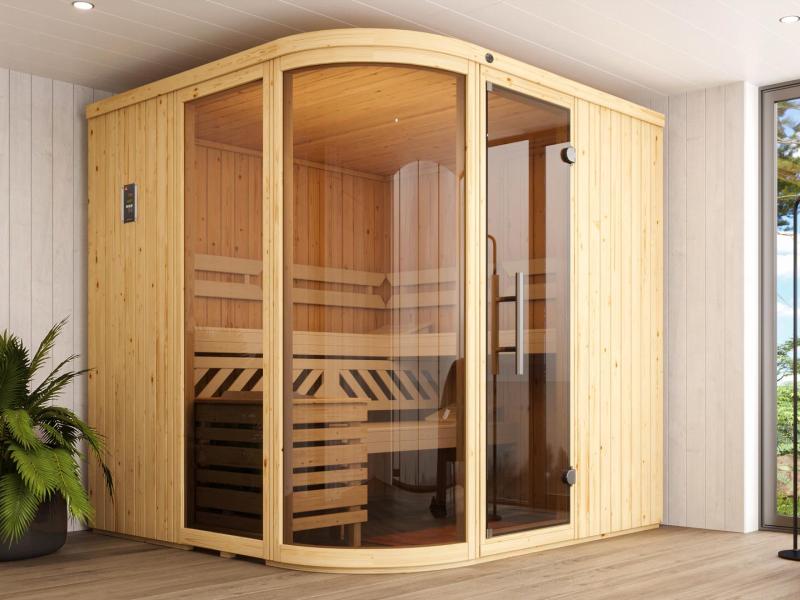 weka Design-Sauna Sara 2 inkl. 9,0 kW OS-Ofenset
