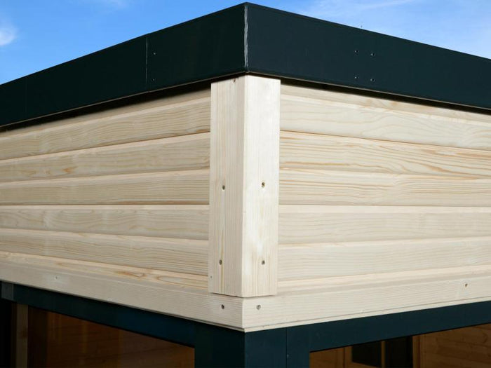 Weka Design-Saunahaus Cubilis, inkl. 9 kW Ofen Kompakt