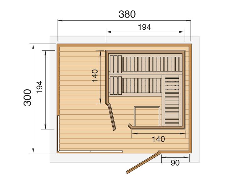 Weka Design-Saunahaus CUBILIS