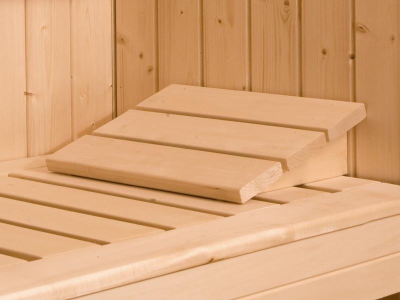 Weka Design-Saunahaus SH 412, grau, inkl. 9 kW Saunaofen Kompakt integr. Steuerung