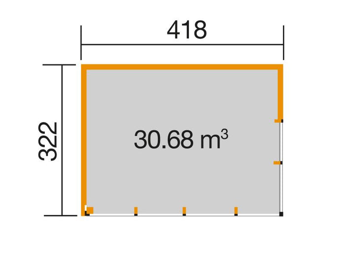 Weka Designhaus 412 Gr. 2 44 mm natur