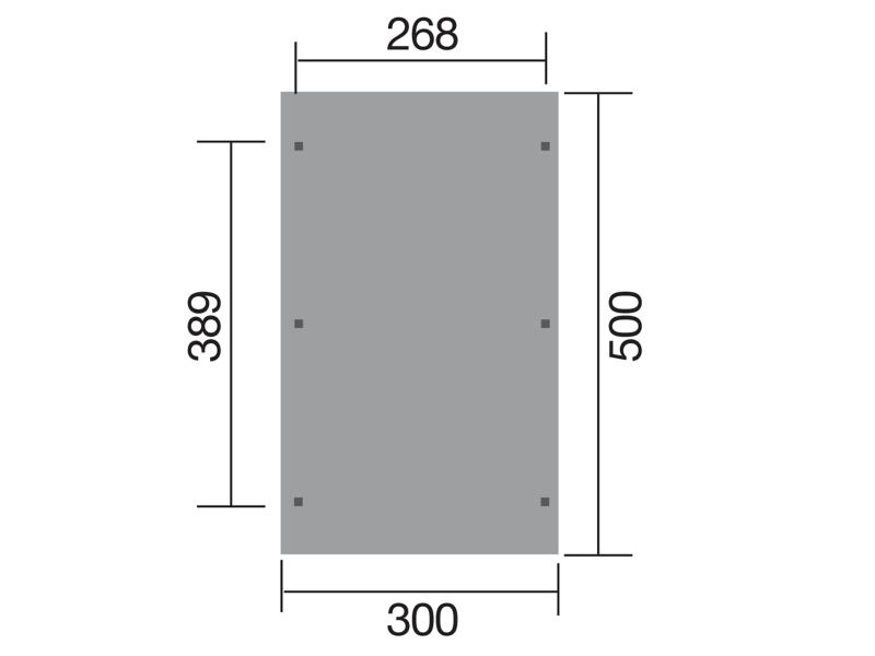 Weka Einzelcarport 606 Gr. 1