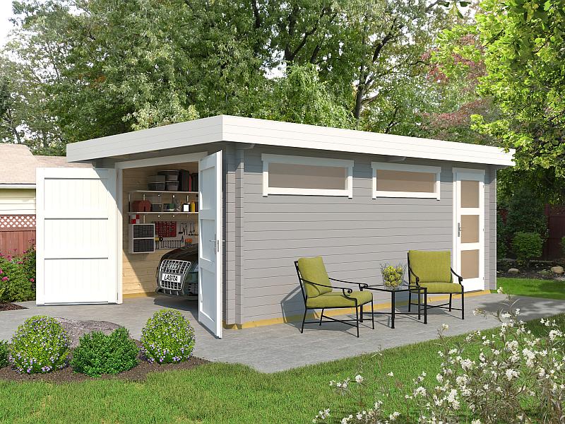 Weka Einzelgarage 441 hellgrau 44mm