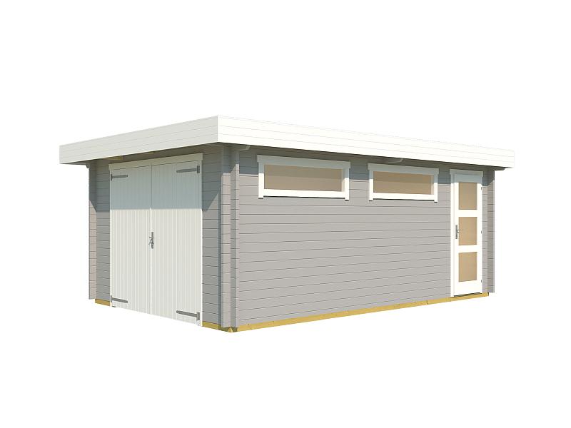 Weka Einzelgarage 441 hellgrau 44mm