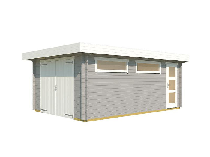 Weka Einzelgarage 441 hellgrau 44mm