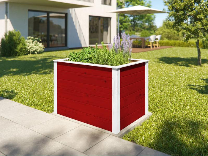 Weka Element-Hochbeet Modular, 21 mm, 98 x 69 cm rot