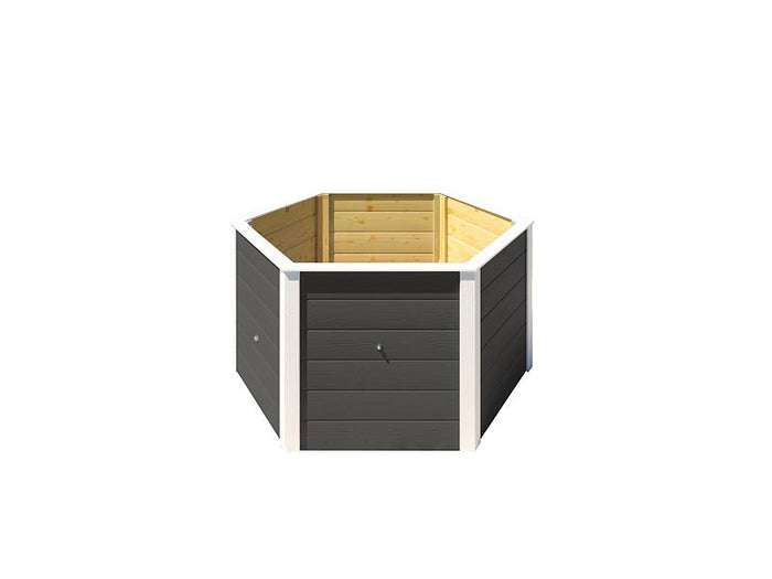 Weka Elementhochbeet 6-Eck 669 anthrazit