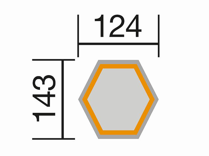 Weka Elementhochbeet 6-Eck 669 anthrazit