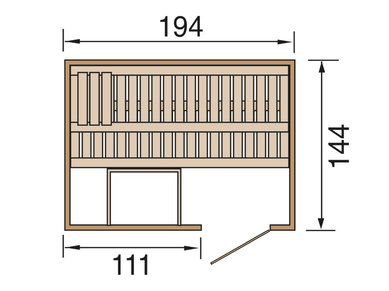 Weka Elementsauna Halmstad 1 GT