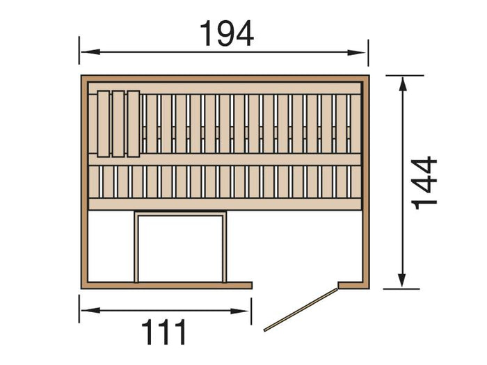 Weka Elementsauna Halmstad 1 GT