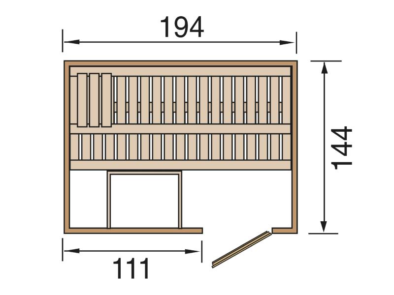 Weka Elementsauna HALMSTAD 1 HT