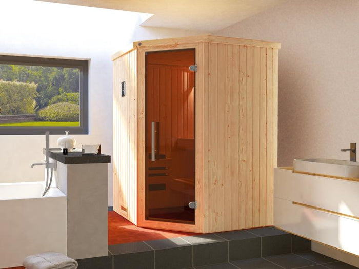 Weka Elementsauna Kiruna 1 GT inkl. 3,6 kW BioS-Ofenset (230 V)