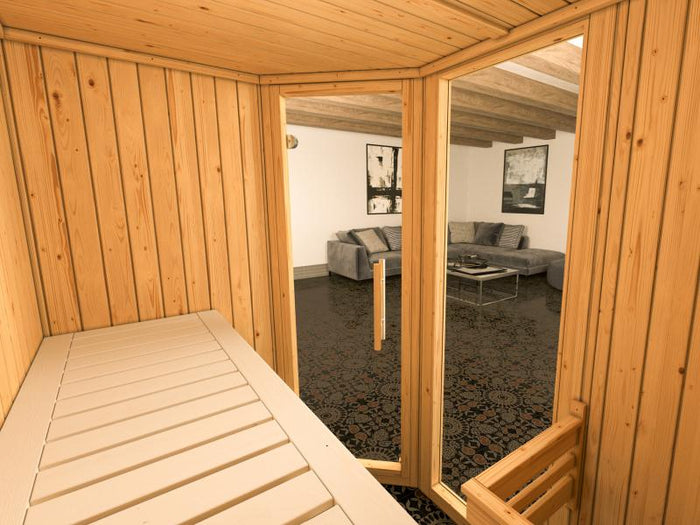 Weka Elementsauna Varberg 1 GTF Trend inkl. 7,5 kW OS-Ofenset