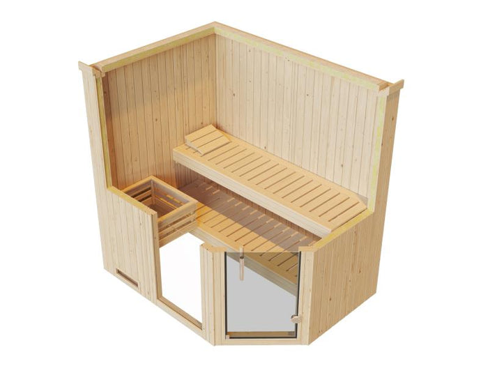 Weka Elementsauna Varberg 1 GTF Trend ohne Ofen