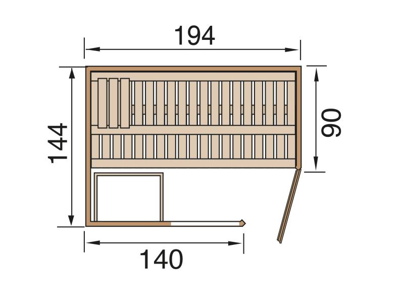Weka Elementsauna Varberg 1 GTF