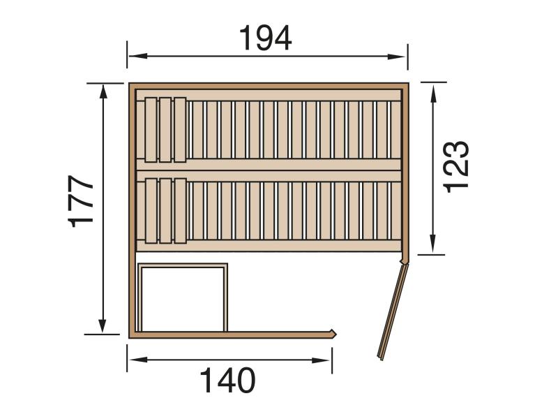 Weka Elementsauna Varberg 2 HT
