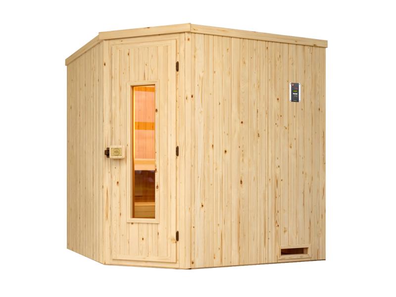 Weka Elementsauna Varberg 2, inkl. 5,4 Ofen Kompakt integr. Steuerung, mit isolierter Holztür