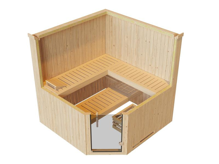 Weka Elementsauna Varberg 3 GT Sparset 7,5 kW Ofen