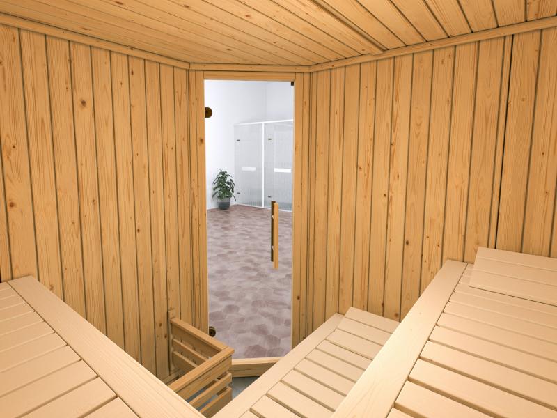 Weka Elementsauna Varberg 3 GT Trend inkl. 7,5 kW OS-Ofenset