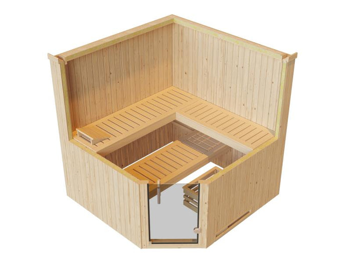 Weka Elementsauna Varberg 3 GT Trend inkl. 7,5 kW OS-Ofenset