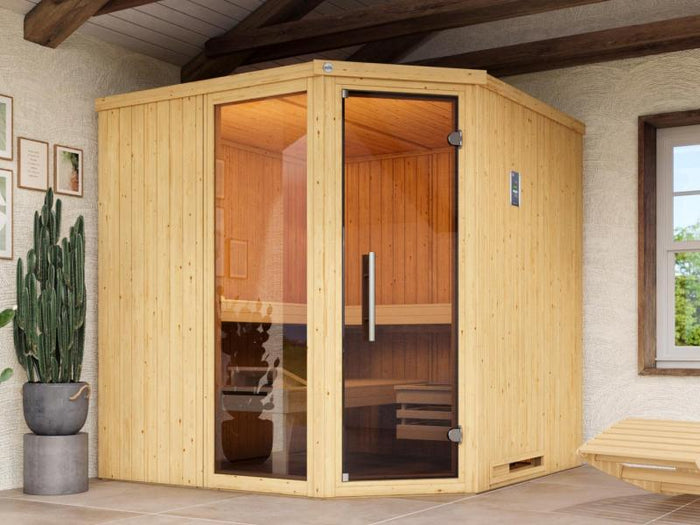 Weka Elementsauna Varberg 3 GTF inkl. 7,5 kW OS-Ofenset
