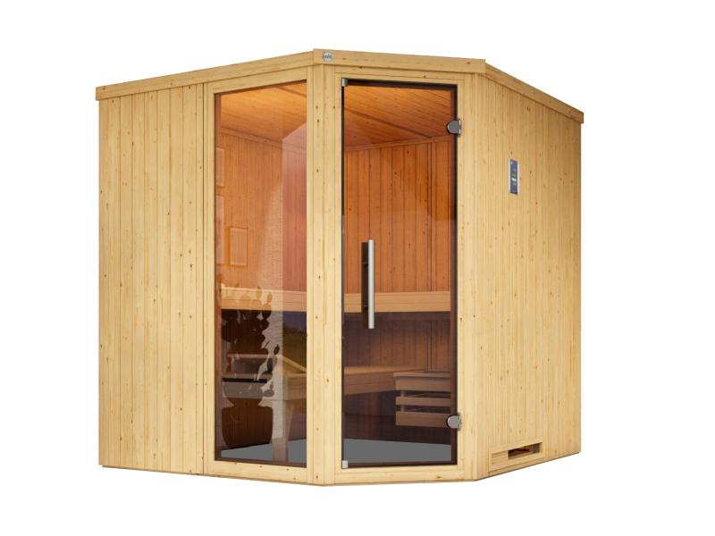 Weka Elementsauna Varberg 3 GTF inkl. 7,5 kW OS-Ofenset