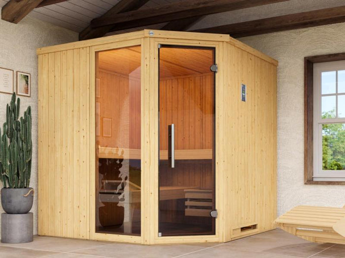 Weka Elementsauna Varberg 3 GTF Sparset 7,5 kW BioS-Ofenset