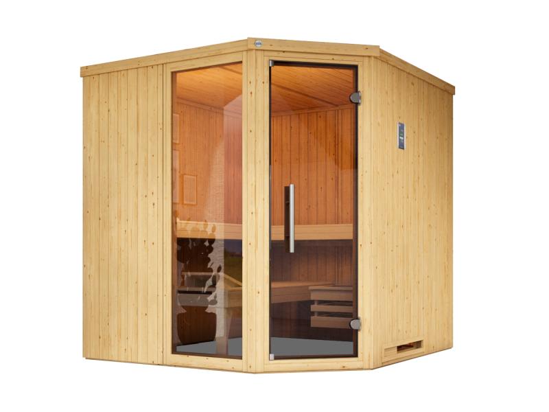 Weka Elementsauna Varberg 3 GTF Sparset 7,5 kW BioS-Ofenset