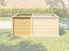 Weka Ergänzungssatz Hochbeet Modular, 21 mm, naturbelassen