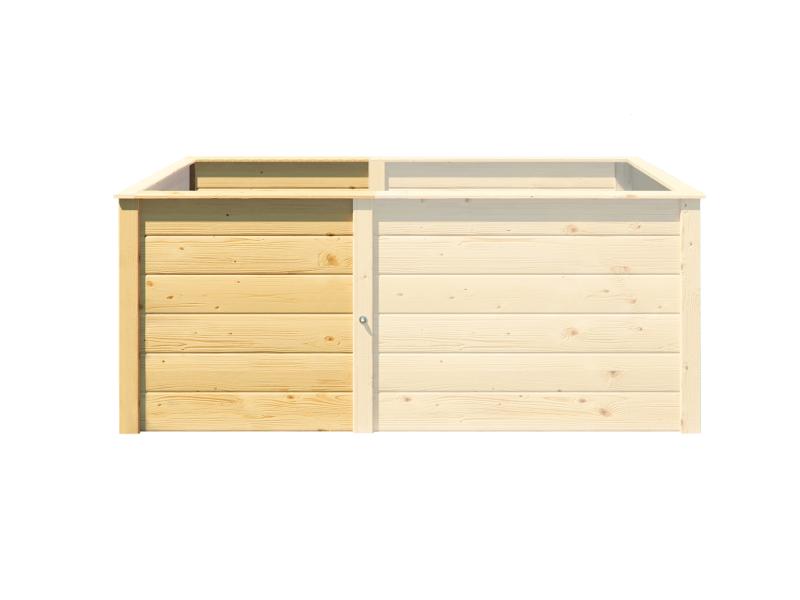 Weka Ergänzungssatz Hochbeet Modular, 21 mm, naturbelassen