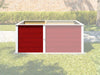 Weka Ergänzungssatz Hochbeet Modular, 21 mm, rot