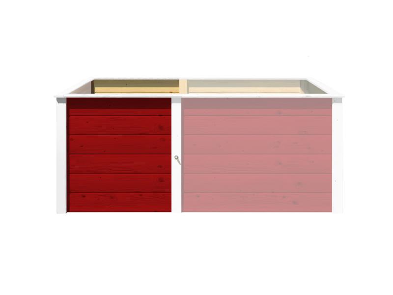 Weka Ergänzungssatz Hochbeet Modular, 21 mm, rot