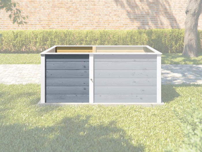 Weka Ergänzungssatz Hochbeet Modular, 21 mm, grau