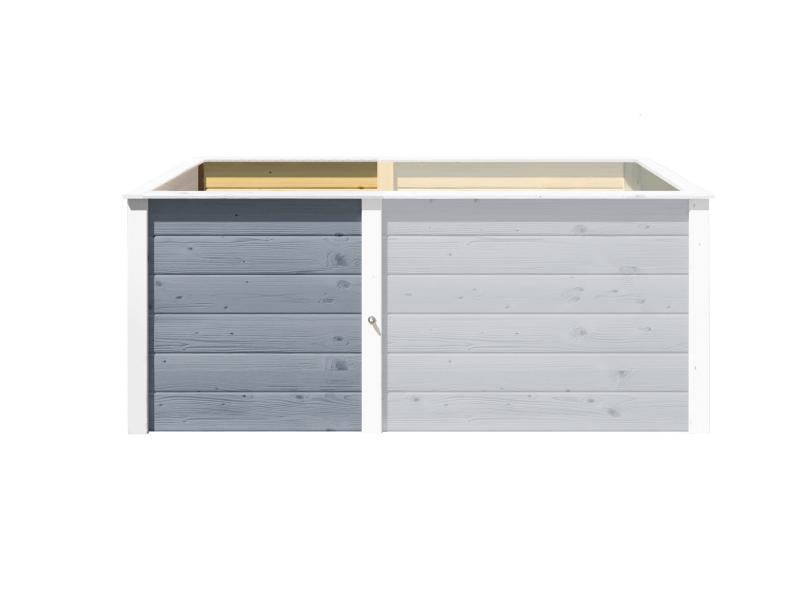 Weka Ergänzungssatz Hochbeet Modular, 21 mm, grau