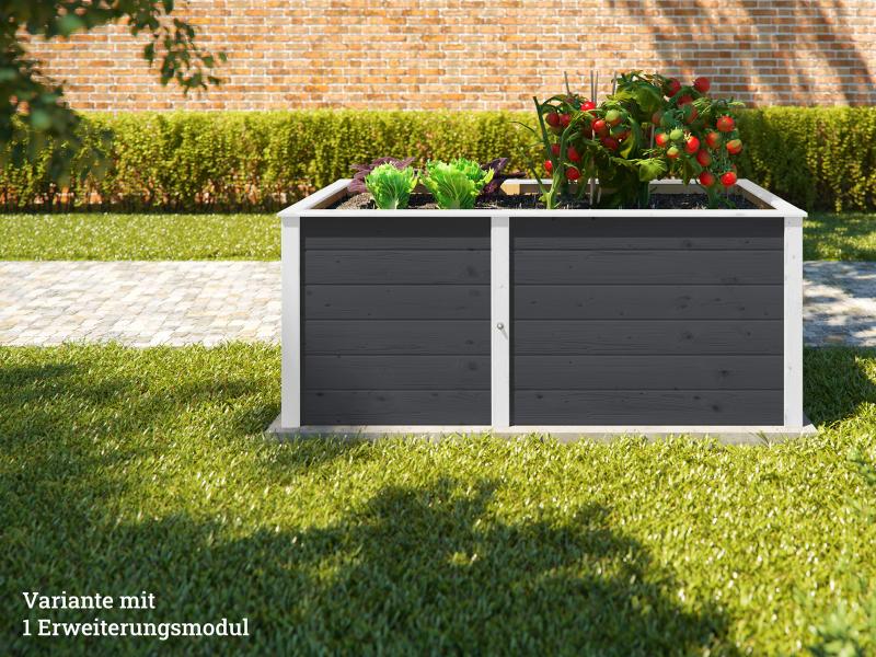 Weka Ergänzungssatz Hochbeet Modular, 21 mm, anthrazit