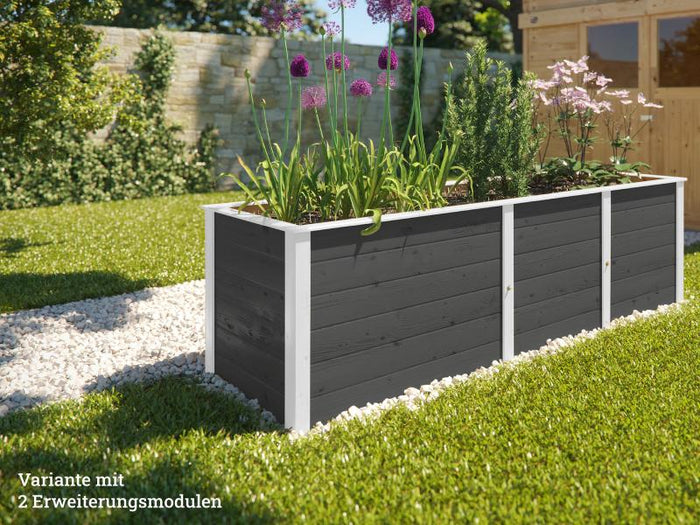 Weka Ergänzungssatz Hochbeet Modular, 21 mm, anthrazit