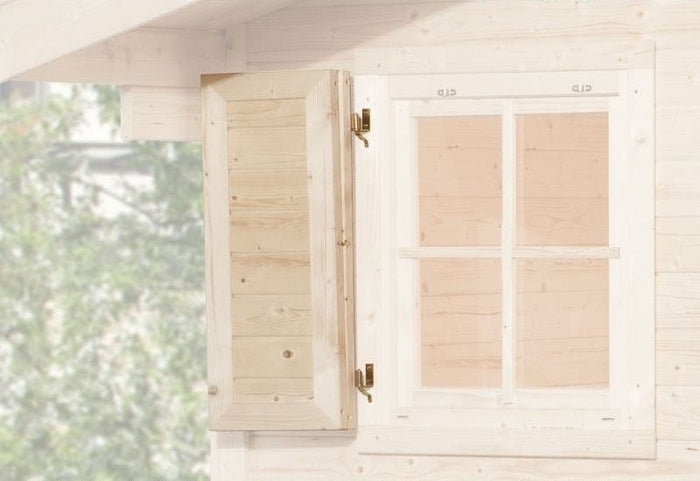 Weka Fensterladen 1-seitig für Fenster 69 x 79 cm