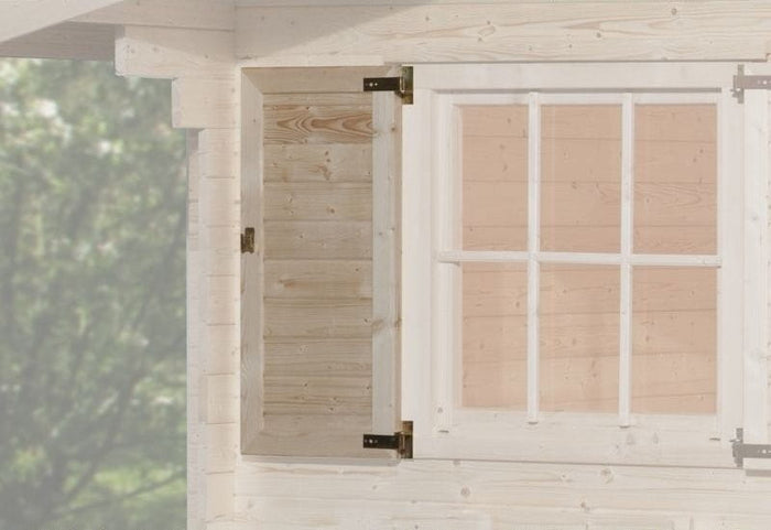 Weka Fensterladen 1-seitig für Fenster 91 x 91 cm