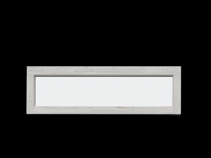 Weka feststehendes Fenster für Batu , 150 x 45 cm, light grey