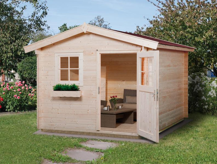 Weka Gartenhaus 106 Gr 1 Vordach 20 cm 28 mm