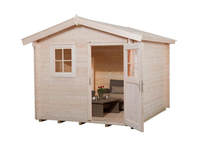 Weka Gartenhaus 106 Gr 5 Vordach 20 cm 28 mm