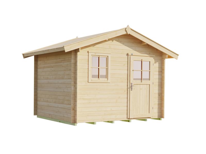 Weka Gartenhaus 107 Gr 4 Vordach 20 cm 28 mm