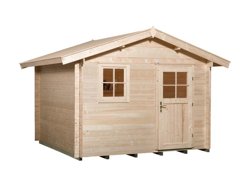 Weka Gartenhaus 107 Gr 6 Vordach 20 cm 28 mm