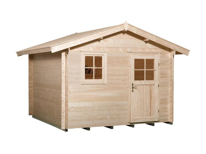 Weka Gartenhaus 107 Gr 6 Vordach 20 cm 28 mm